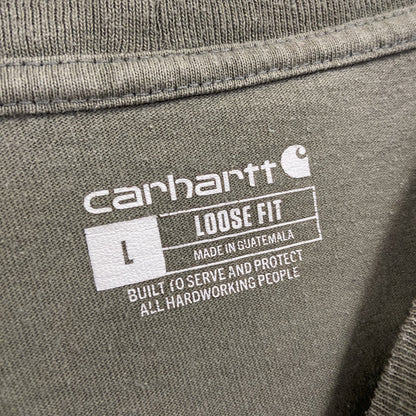 Carhart　カーハート　半袖Tシャツ　カーキ　Lサイズ　