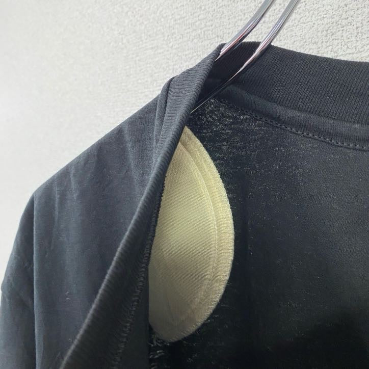 Hanes　ヘインズ　半袖プリントTシャツ　シングルステッチ　肩パッド　フルーツ　ブラック　XLサイズ　古着