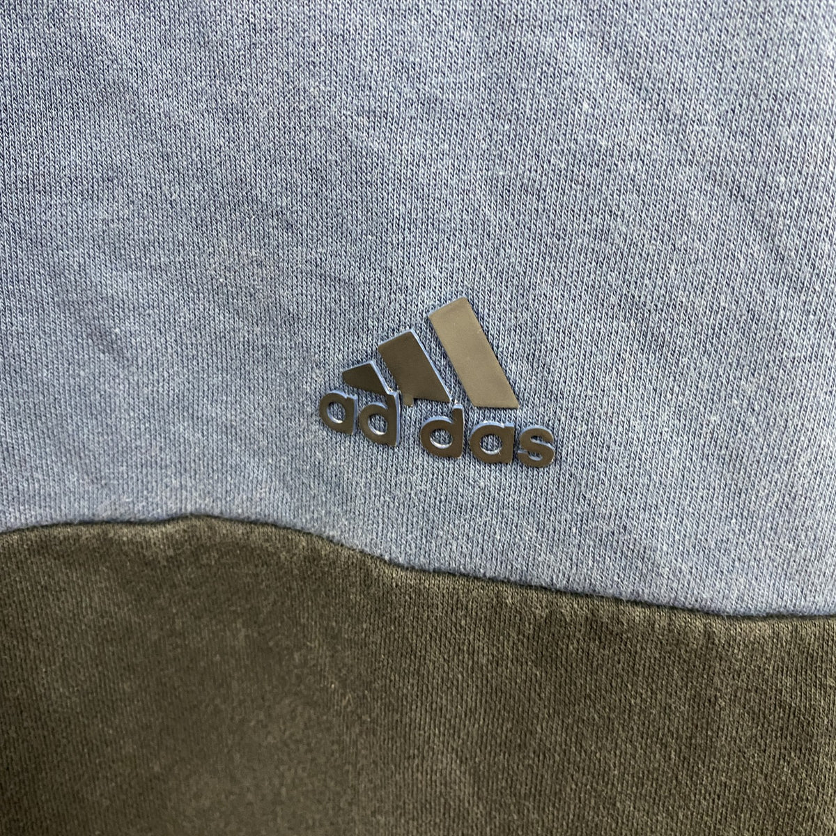 adidas　アディダス　スウェット/トレーナー　バイカラー　紺　黒　ネイビー　ブラック　Lサイズ　古着