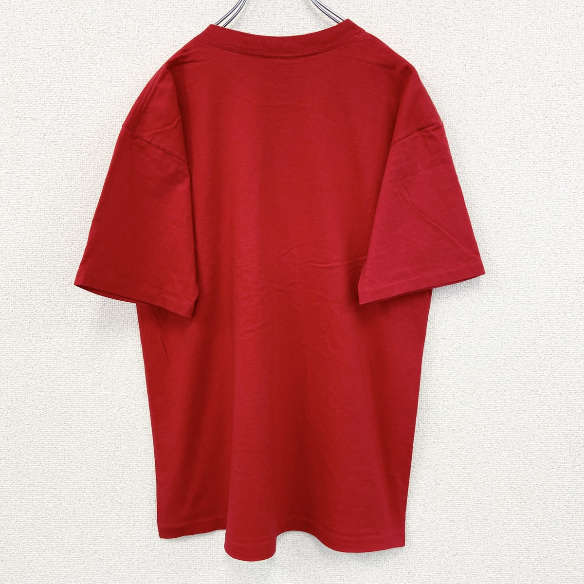 GILDAN ギルダン　半袖プリントTシャツ　90s　赤　レッド　シングルステッチ　クルーネック　Lサイズ　　ヴィンテージ　古着