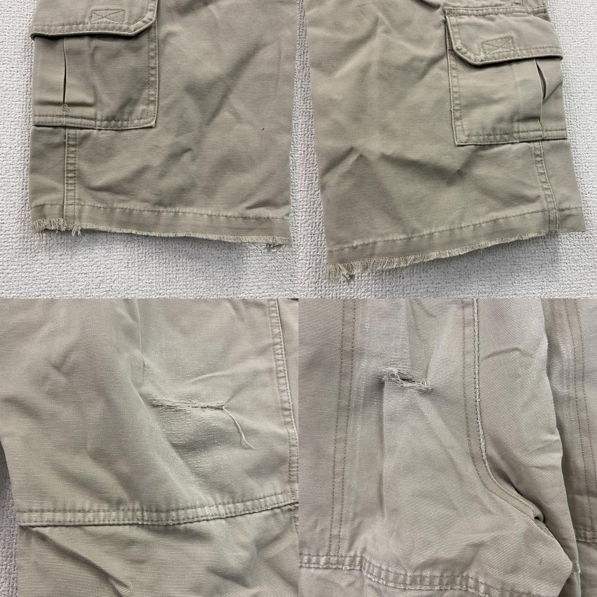 WOOLRICH　ウールリッチ　カーゴパンツ　ジップフライ　ベージュ ミリタリーパンツ メンズ 古着