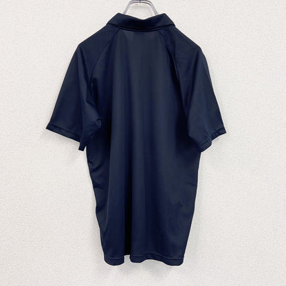 NIKE　ナイキ　半袖ポロシャツ　刺繡ロゴ　紺　ネイビー　Lサイズ