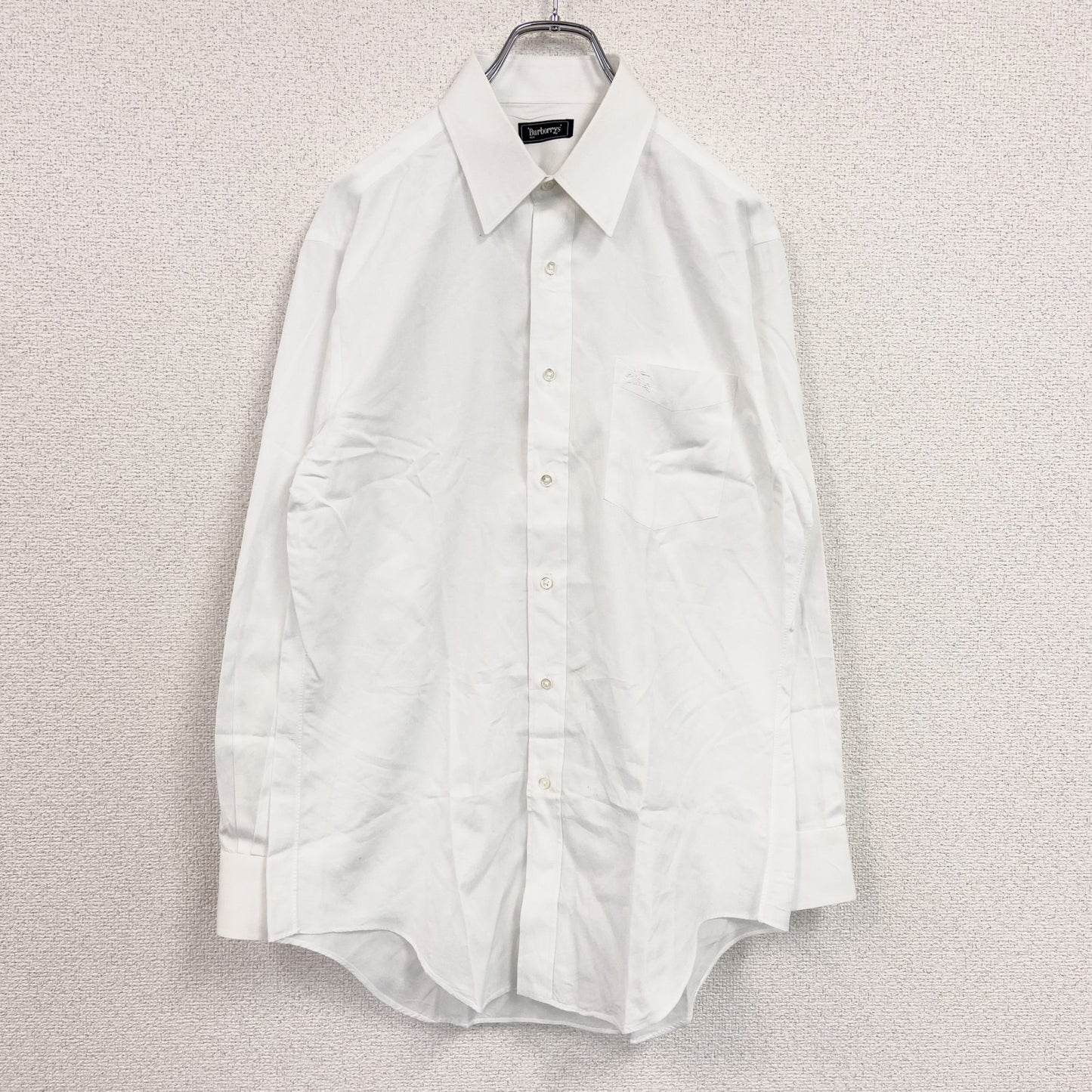 Burberry's　バーバリーズ　長袖シャツ　白　ホワイト　Mサイズ