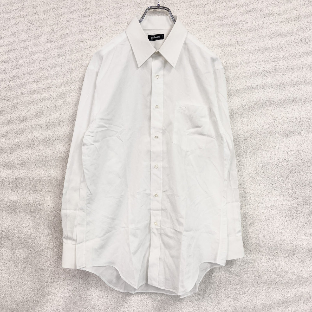 Burberry's　バーバリーズ　長袖シャツ　白　ホワイト　Mサイズ　古着