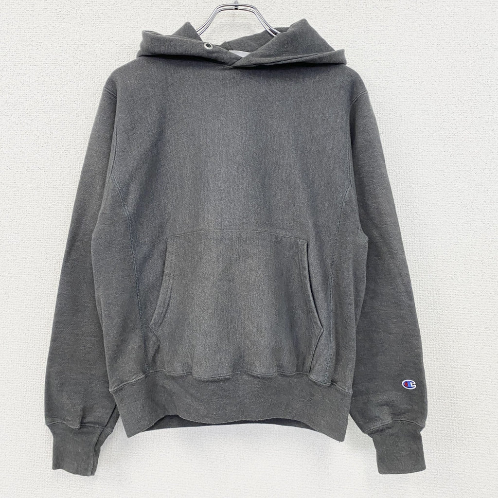 Champion　チャンピオン　リバースウィーブ　スウェットパーカー/フーディー　目無し　ダークグレー　Sサイズ　古着