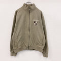 Quiksilver　クイックシルバー　フルジップスウェットジャケット　カーキ　XLサイズ　古着