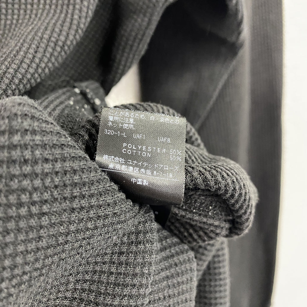 BEAUTY&YOUTH UNITED ARROWS　長袖Tシャツ/サーマルロンT　ワッフル　黒　ブラック　XLサイズ　古着