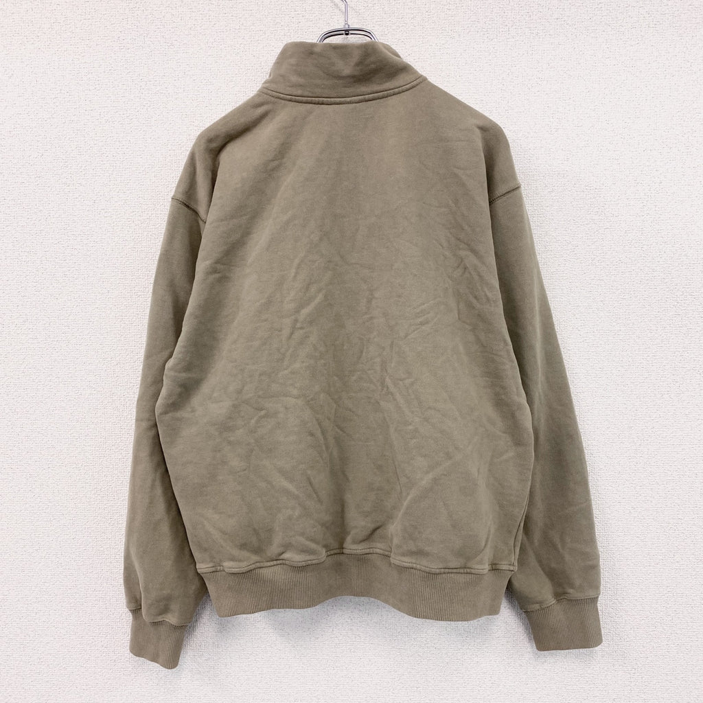Quiksilver　クイックシルバー　フルジップスウェットジャケット　カーキ　XLサイズ　古着
