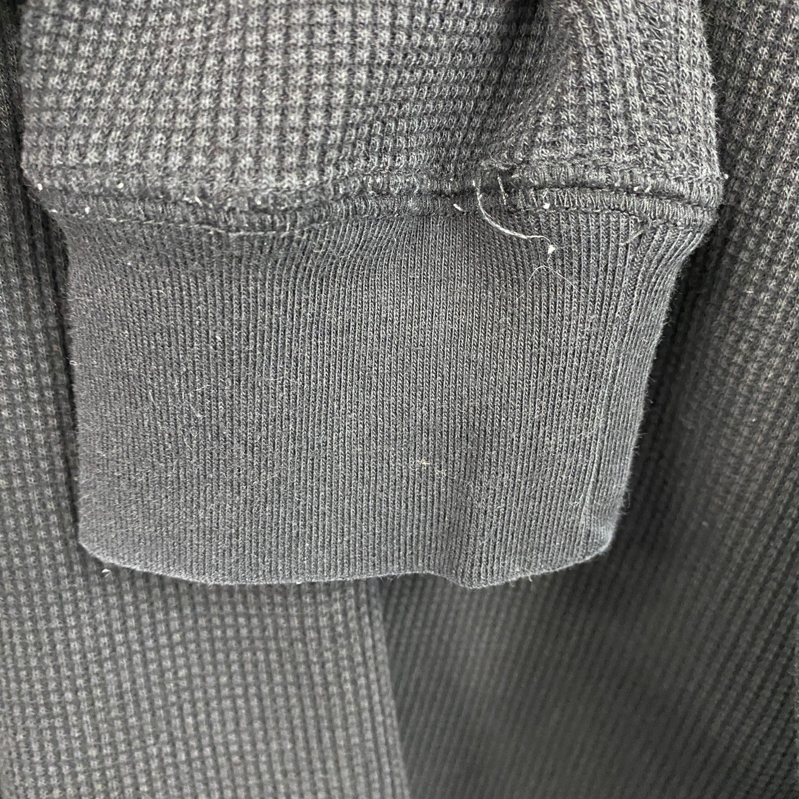 BEAUTY&YOUTH UNITED ARROWS　長袖Tシャツ/サーマルロンT　ワッフル　黒　ブラック　XLサイズ　古着