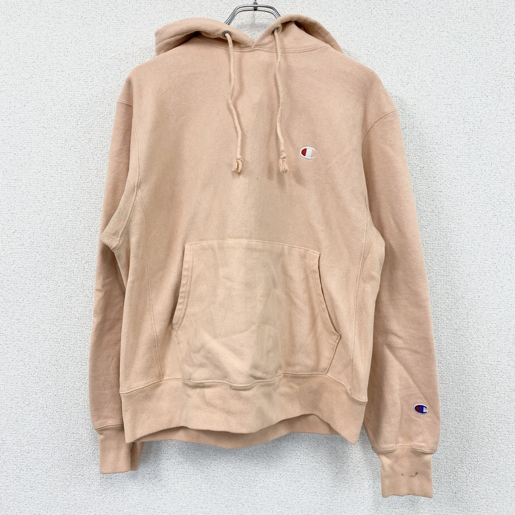 Champion　チャンピオン　リバースウィーブ　スウェットパーカー/フーディー　サーモンピンク　Mサイズ　古着