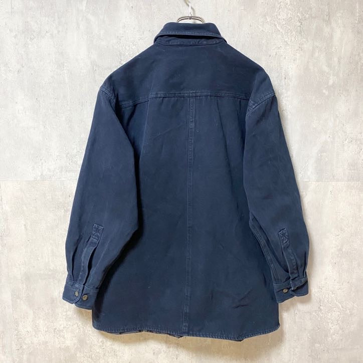 古着 used　LEVISTRAUSS&CO　リーバイス　長袖シャツジャケット　ネイビー　秋冬服　メンズ　レディース