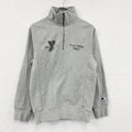 Champion　チャンピオン　リバースウィーブ　ハーフジップスウェット/トレーナー　霜降りグレー　Sサイズ　古着
