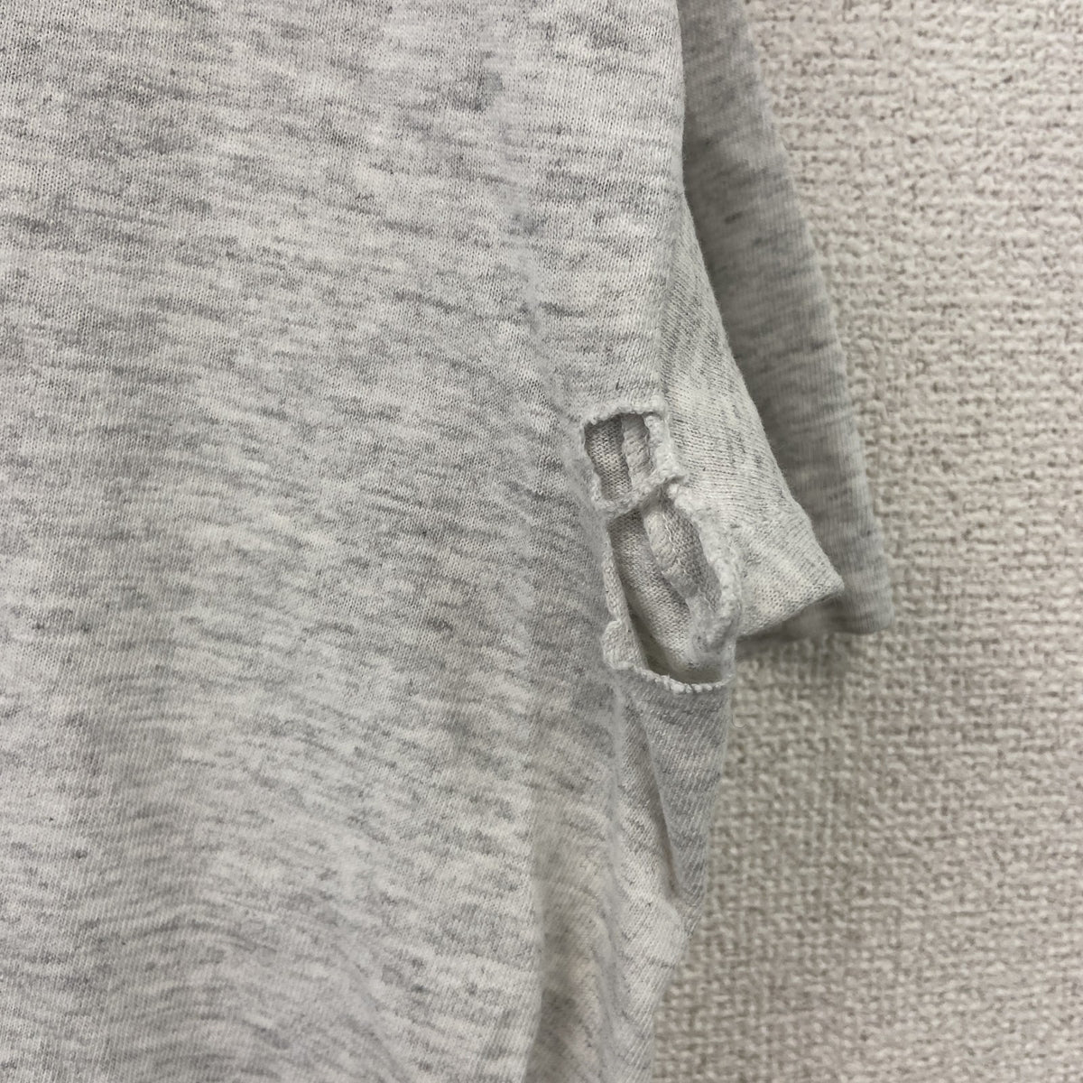 90s　adidas　アディダス　半袖プリントTシャツ　万国旗タグ　USA製　シングルステッチ　霜降りグレー　Mサイズ　古着