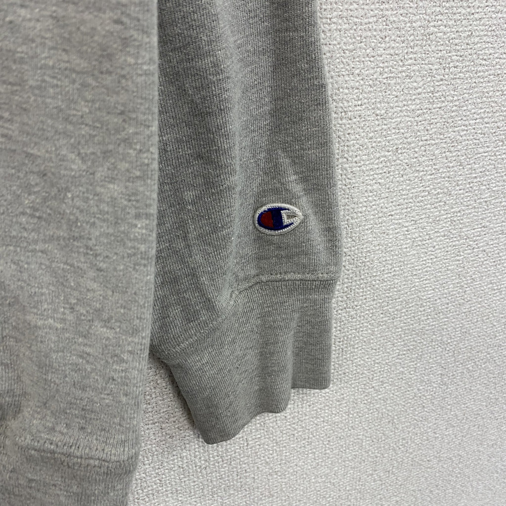 Champion　チャンピオン　リバースウィーブ　ハーフジップスウェット/トレーナー　霜降りグレー　Sサイズ　古着