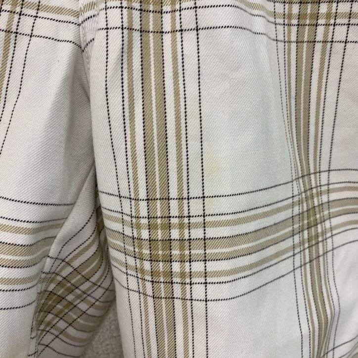 Quiksilver　クイックシルバー　ハーフパンツ/ショートパンツ　チェック柄　白　ホワイト　32サイズ　古着