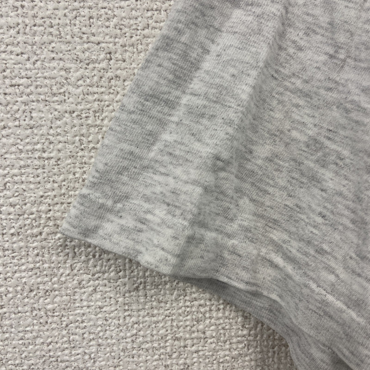 90s　adidas　アディダス　半袖プリントTシャツ　万国旗タグ　USA製　シングルステッチ　霜降りグレー　Mサイズ　古着
