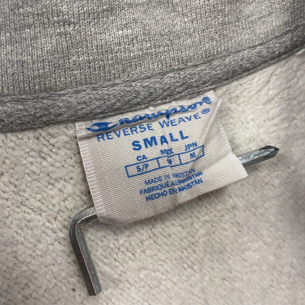 Champion　チャンピオン　リバースウィーブ　ハーフジップスウェット/トレーナー　霜降りグレー　Sサイズ　古着