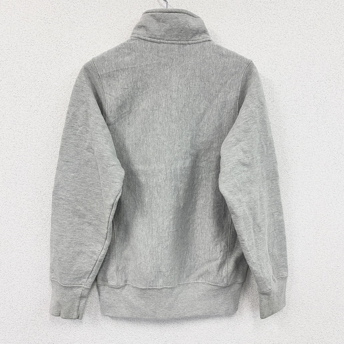 Champion　チャンピオン　リバースウィーブ　ハーフジップスウェット/トレーナー　霜降りグレー　Sサイズ　古着