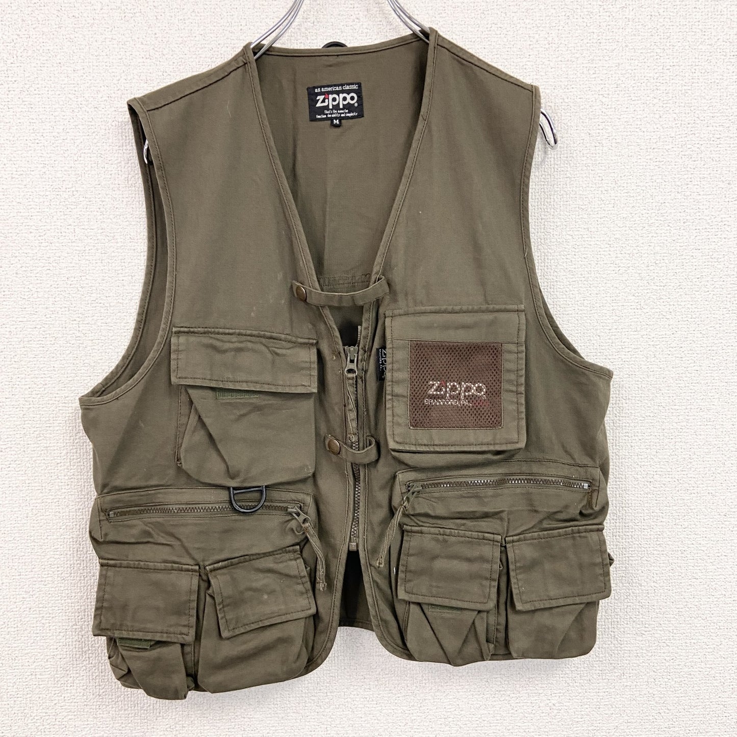 Zippo　ジッポ　フィッシングベスト　カーキ　Mサイズ