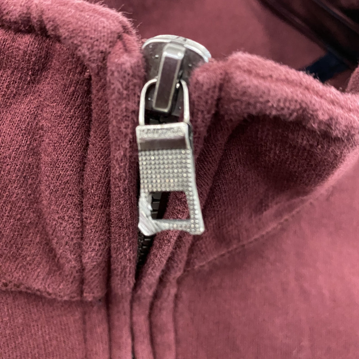 NAUTICA　ノーティカ　ハーフジップスウェット/トレーナー　ボルドー　カシスレッド　2XLサイズ　古着