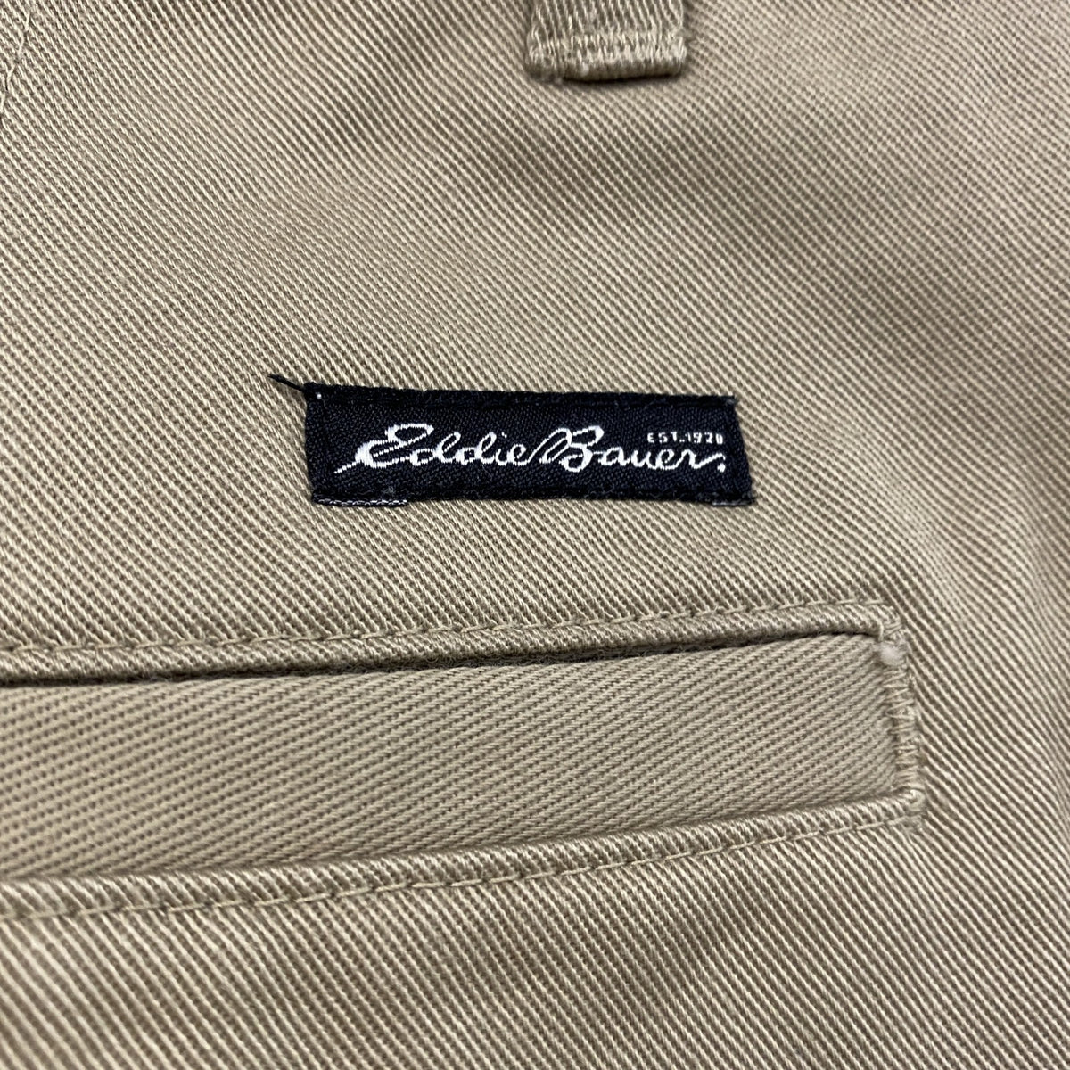 Eddie Bauer　エディーバウアー　チノパンツ　ジップフライ　ベージュ　36サイズ メンズ コットン 古着