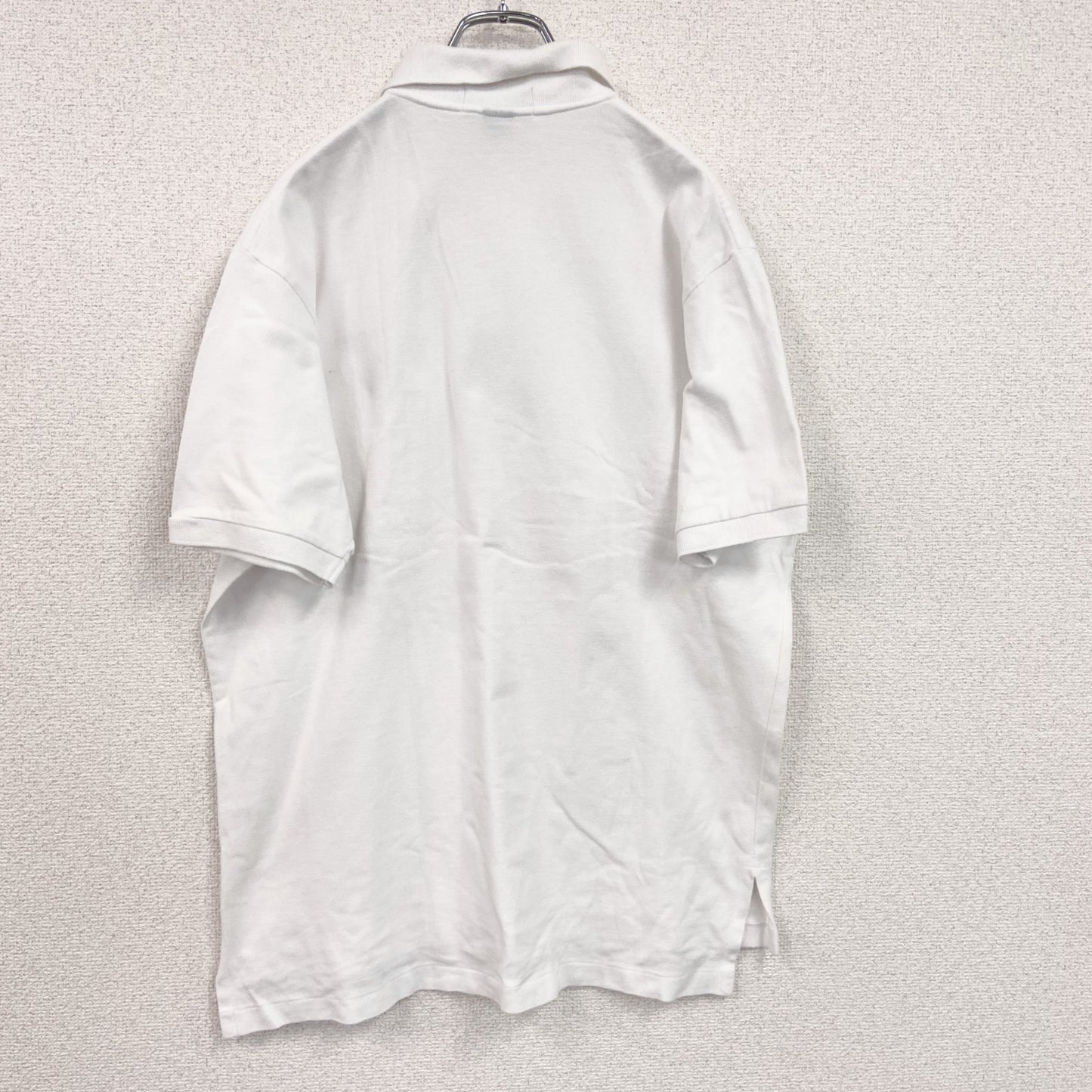 POLO by Ralph Lauan　ラルフローレン　半袖ポロシャツ　刺繡ロゴ　白　ホワイト　Lサイズ