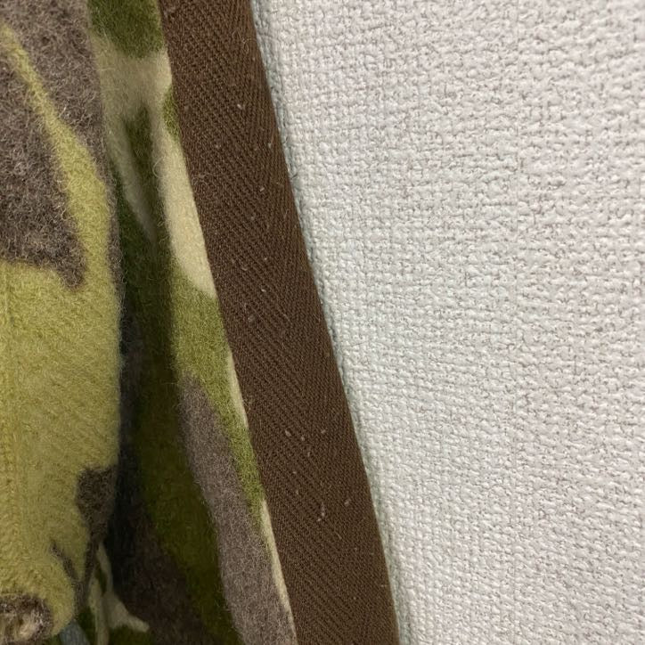 ON BOARD　オンボード　フルジップニットジャケット　迷彩柄　緑　グリーン　LLサイズ セーター ニットセーター レディース 古着