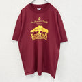 Hanes ヘインズ　半袖プリントTシャツ　クルーネック　赤　レッド　90s　カジュアル　シングルステッチ　Lサイズ　　ヴィンテージ　古着