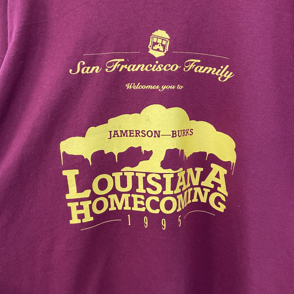Hanes ヘインズ　半袖プリントTシャツ　クルーネック　赤　レッド　90s　カジュアル　シングルステッチ　Lサイズ　　ヴィンテージ　古着