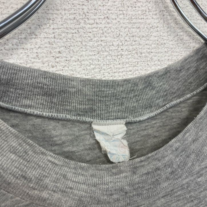 80s　adidas　アディダス　グーフィー　半袖キャラクタープリントTシャツ　ヴィンテージ　灰　グレー　