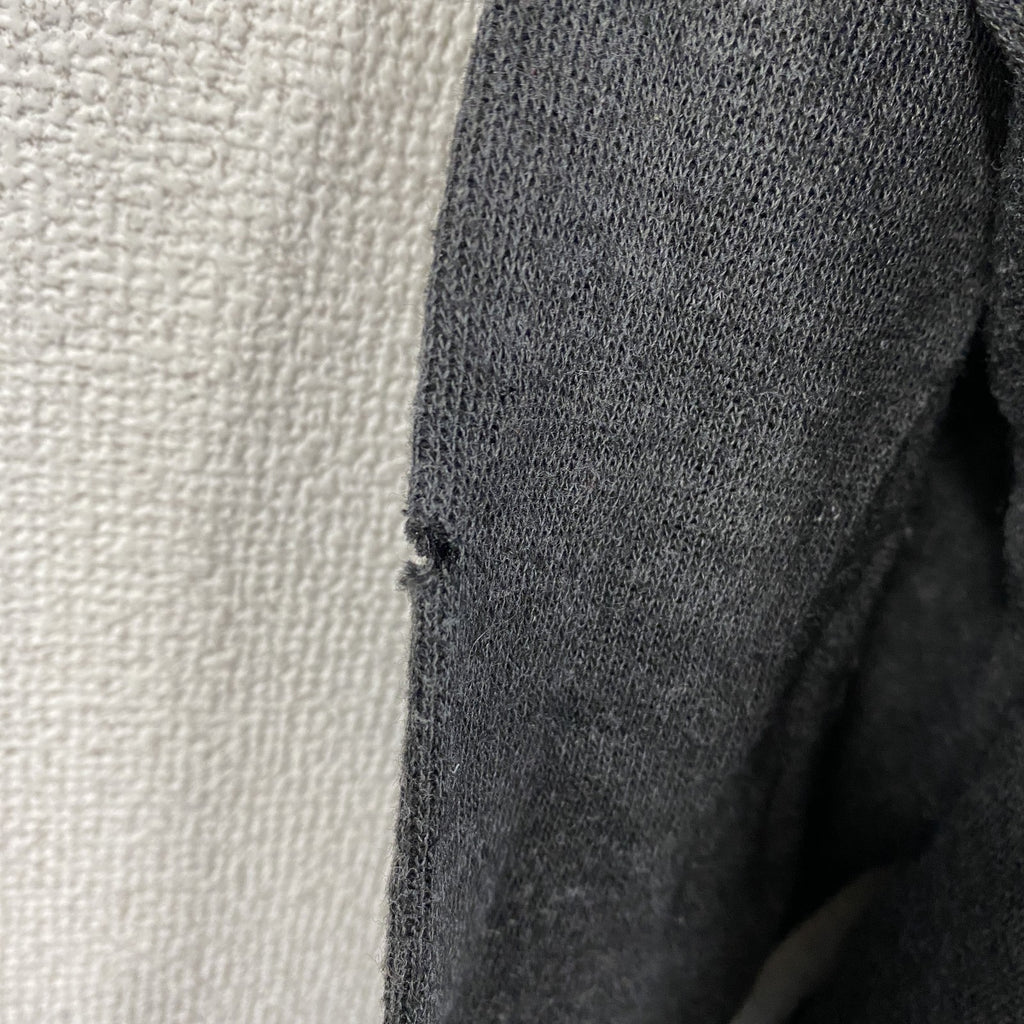 CHERESKIN　ポリエステルニットセーター　ボーダー柄　無地　クルーネック　総柄　灰色　ダークグレー　XLサイズ　古着