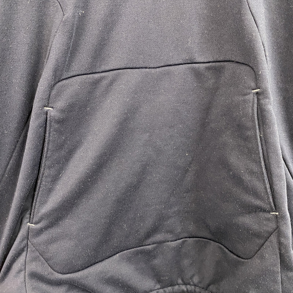 DESCENTE　デサント　アノラックパーカー　ハイネック　ラグランスリーブ　ワッペン　ワンポイント　紺　ネイビー　0サイズ　古着