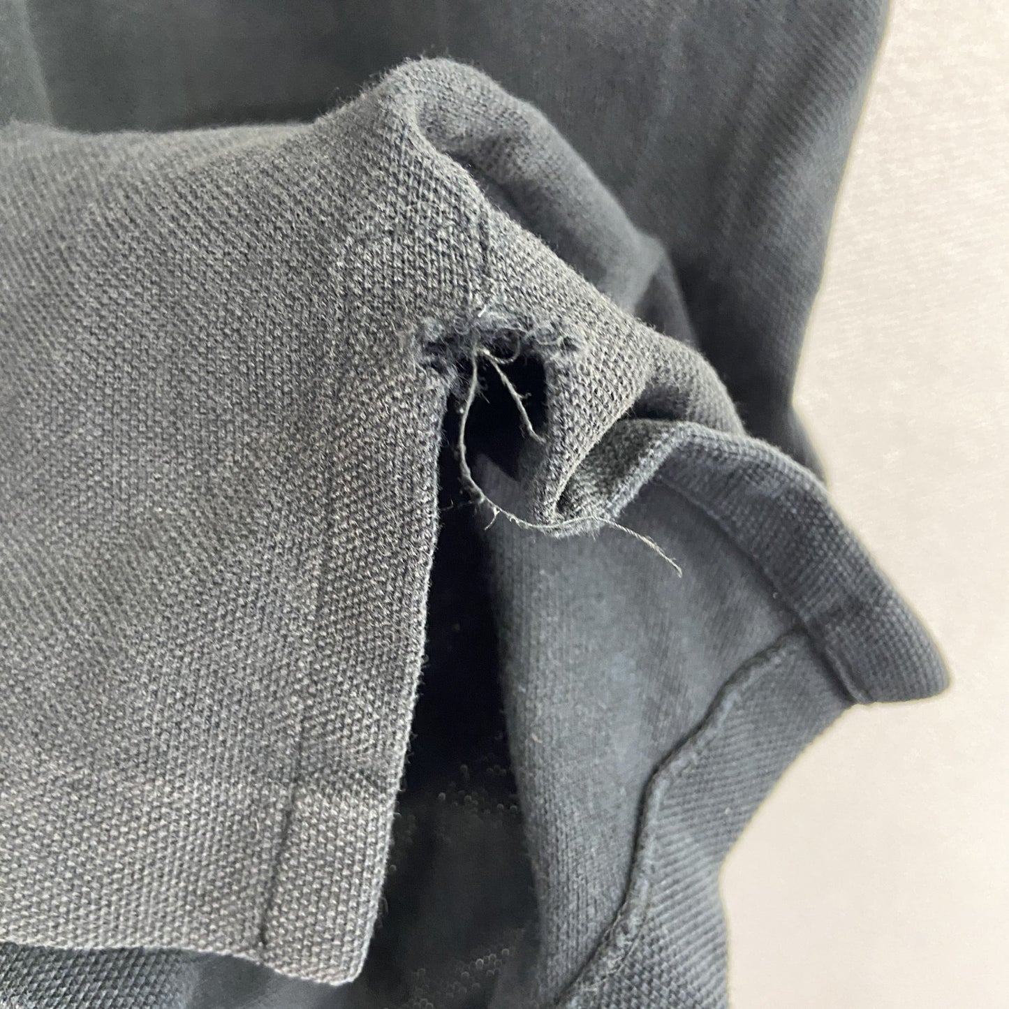 POLO by Ralph Lauan　ラルフローレン　半袖ポロシャツ　刺繡ロゴ　黒　ブラック　Lサイズ