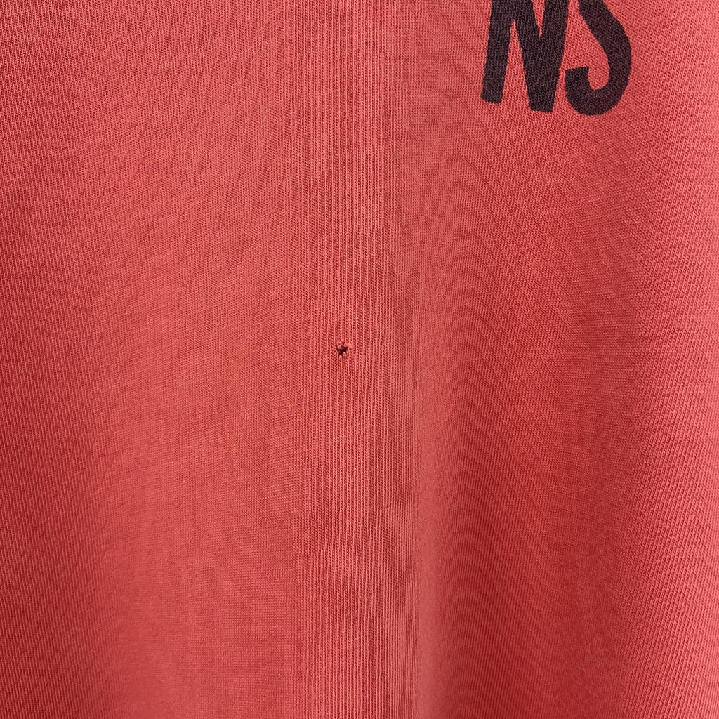 NAUTICA　半袖プリントTシャツ　ヨット　赤　レッド　カジュアルデザイン　クルーネック　レトロ　Lサイズ　古着