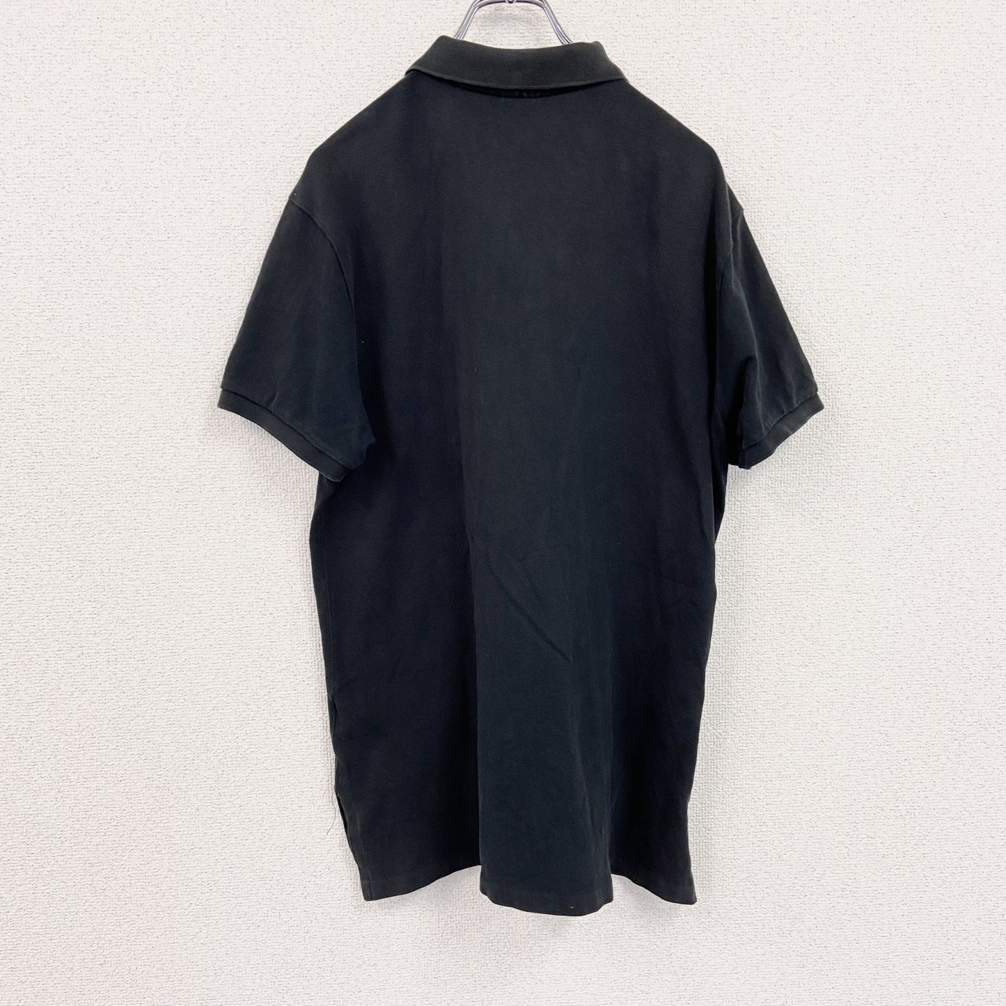 POLO by Ralph Lauan　ラルフローレン　半袖ポロシャツ　刺繡ロゴ　黒　ブラック　Lサイズ
