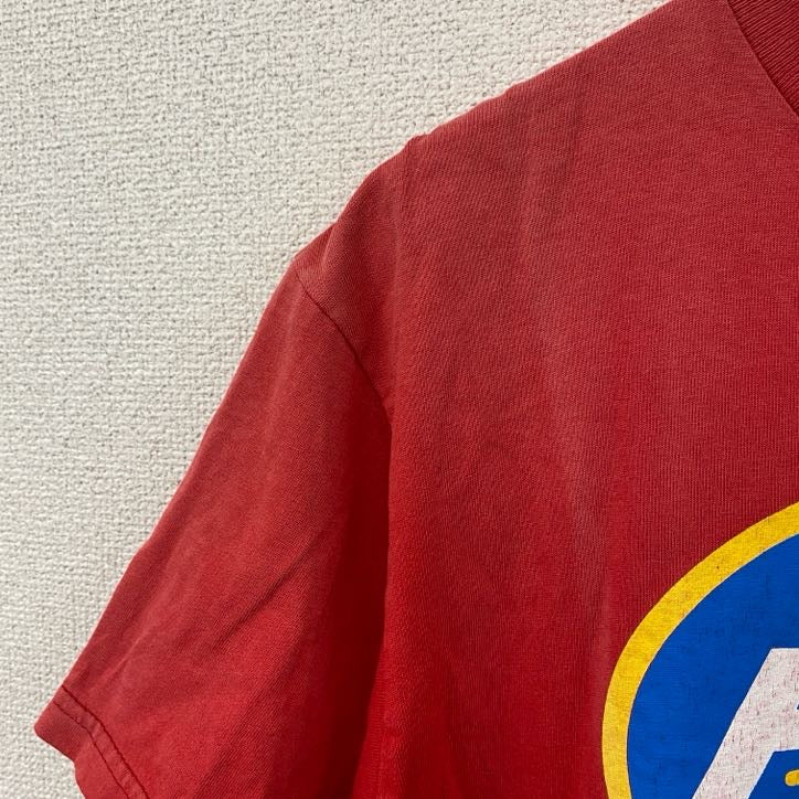 AVIREX　アヴィレックス　半袖プリントTシャツ　赤レッド　Lサイズ　古着