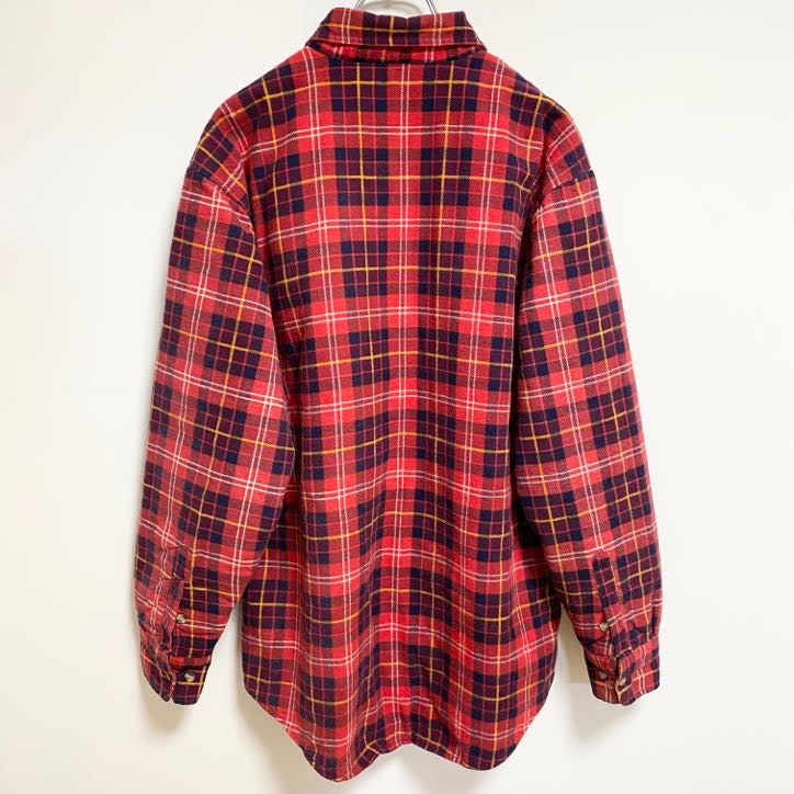 古着 used　Northwest Territory　長袖CPOシャツジャケット　チェック柄　キルティング　秋冬服　Lサイズ