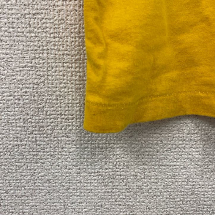 Abercrombie&Fitch　アバクロンビー&フィッッチ　半袖プリントTシャツ　シングルステッチ　黄色　イエロー　Lサイズ　古着