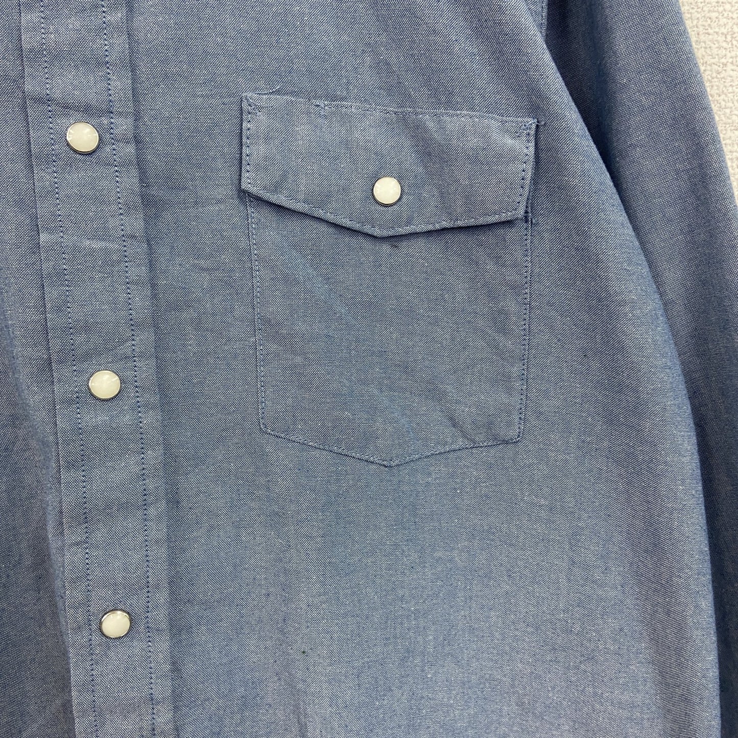 RED KAP　レッドキャップ　長袖シャツ　ワークシャツ　インディゴ　Lサイズ