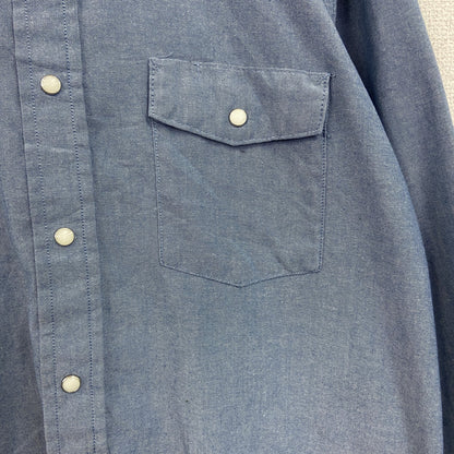 RED KAP　レッドキャップ　長袖シャツ　ワークシャツ　インディゴ　Lサイズ