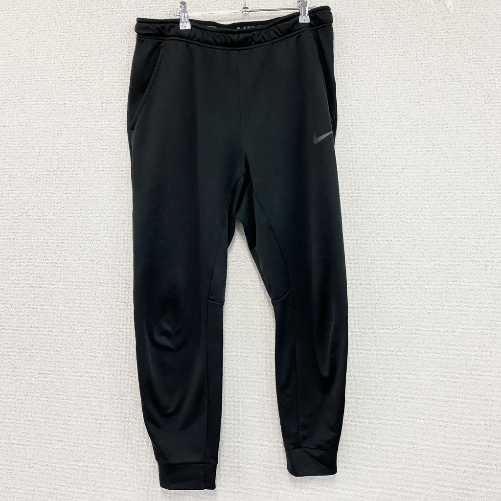 NIKE　ナイキ　DRI-Fit　スウェットパンツ　スウッシュ　ワンポイント　黒　ブラック　XLサイズ　古着