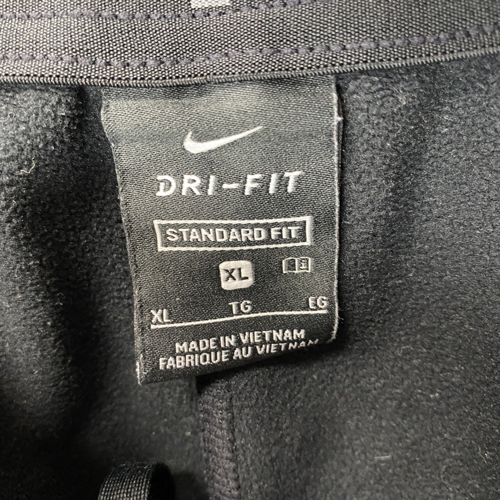 NIKE　ナイキ　DRI-Fit　スウェットパンツ　スウッシュ　ワンポイント　黒　ブラック　XLサイズ　古着