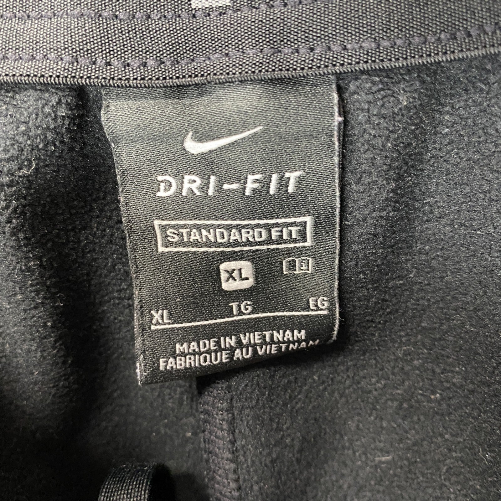 NIKE　ナイキ　DRI-Fit　スウェットパンツ　スウッシュ　ワンポイント　黒　ブラック　XLサイズ　古着