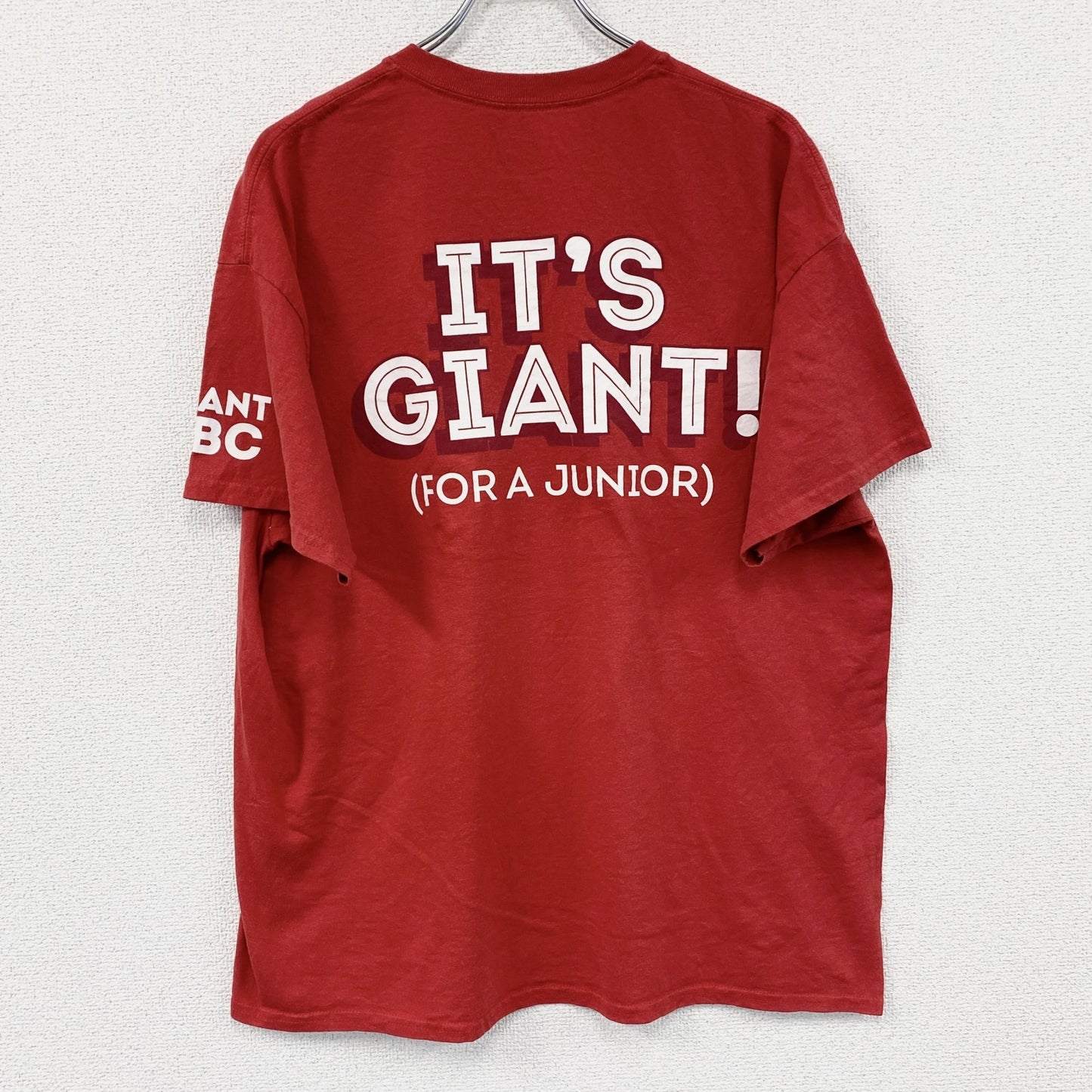 GILDAN　ギルダン　ウェンディーズ　半袖プリントTシャツ　赤　レッド　XLサイズ