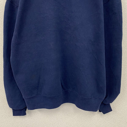 80s～　JERZEES　ジャージーズ　黎明中文学校　カレッジプリントスウェット/トレーナー　ヴィンテージ　紺　ネイビー　Lサイズ