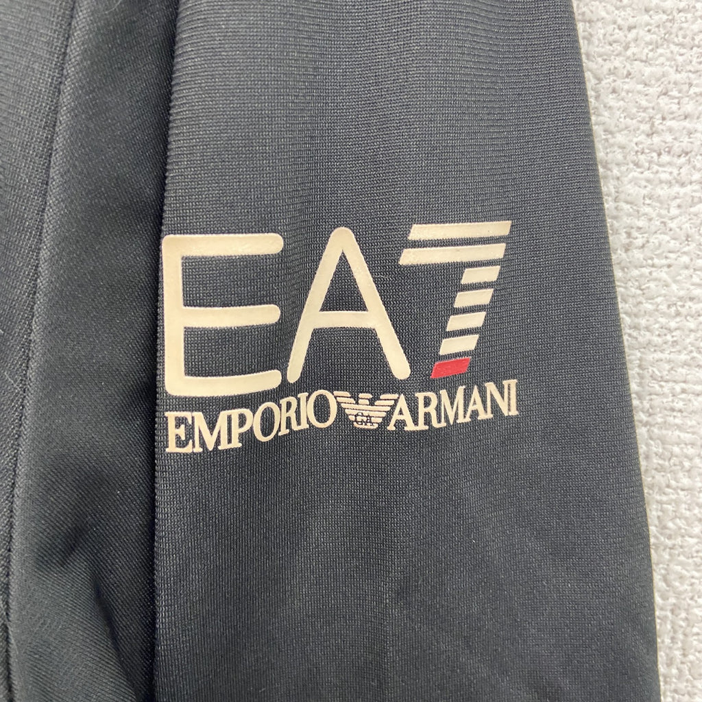 EA7　EMPORIO ARMANI　エンポリオアルマーニ　トラックジャケット/ジャージ　黒　ブラック　XLサイズ　古着