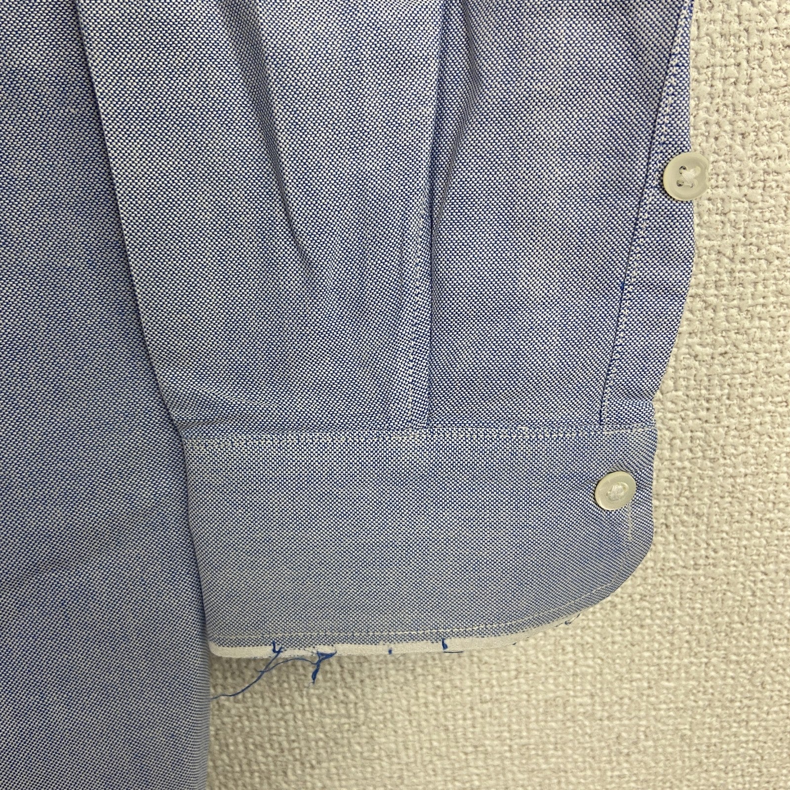 RALPH LAUREN　ラルフローレン　長袖ボタンダウンシャツ　ライトブルー　15～32サイズ　古着