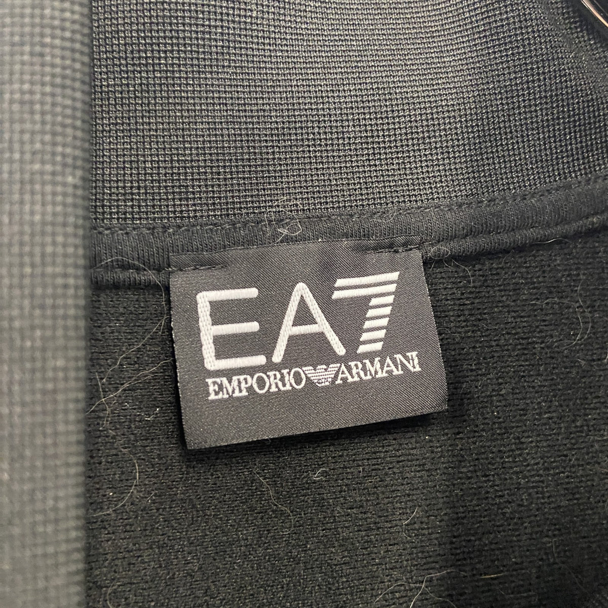 EA7　EMPORIO ARMANI　エンポリオアルマーニ　トラックジャケット/ジャージ　黒　ブラック　XLサイズ　古着