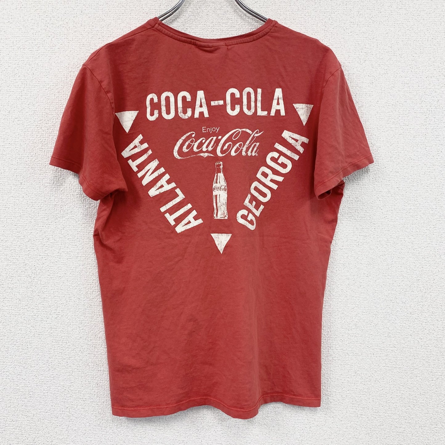 Coca-Cola　コカ・コーラ　半袖プリントTシャツ　赤　レッド　Mサイズ