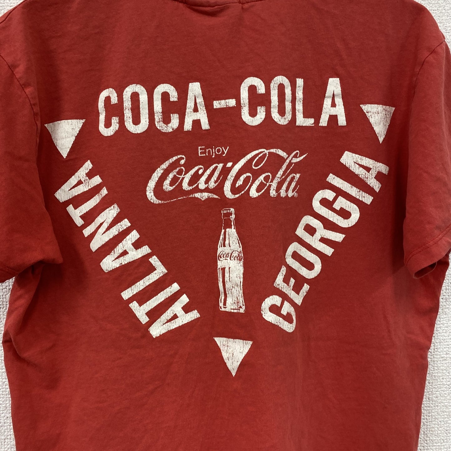Coca-Cola　コカ・コーラ　半袖プリントTシャツ　赤　レッド　Mサイズ